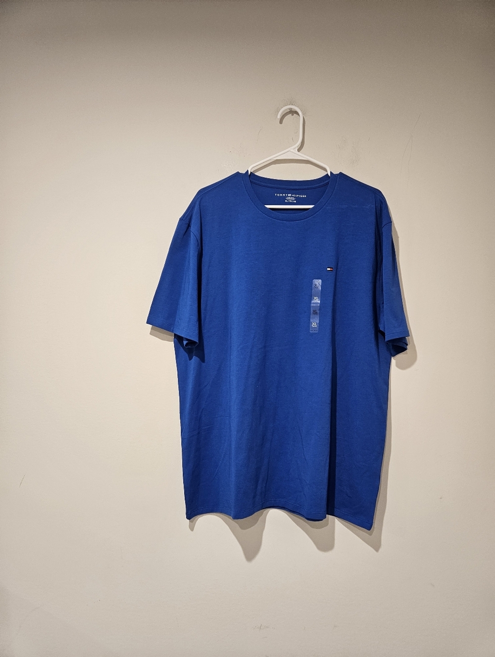 Tommy Hilfiger Men's Royal Blue Short-Sleeve Crew Tee, Size XL